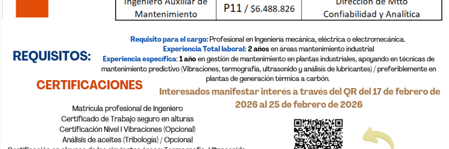 Concurso Externo Termotasajero